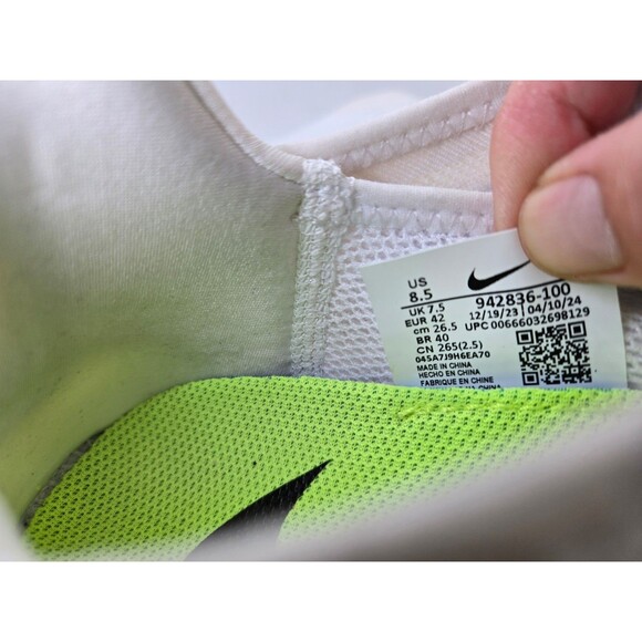 Nike Free RN 2018 Shoes Men\'s 8.5 White Road Running Athletic Minimal Sneakers main image 4